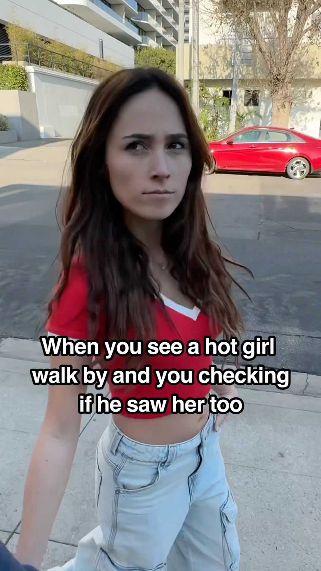 When a hot girl walk by ? #Comedy #JustAGirl